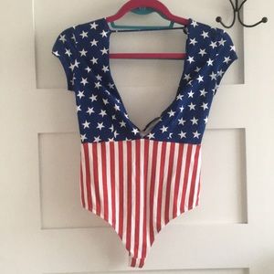 American Flag AA bodysuit